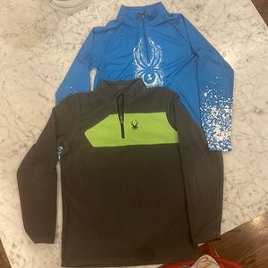 Boys XL 18 Spyder Base Layer and Fleece like new